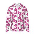 thumbnail image 2 of Lsque Orchids Flowers UPF 50+ Lightweight Sun Protection Men's Women's Long Sleeve Shirt, Hoodie Performance -XX-Large, 2 of 9