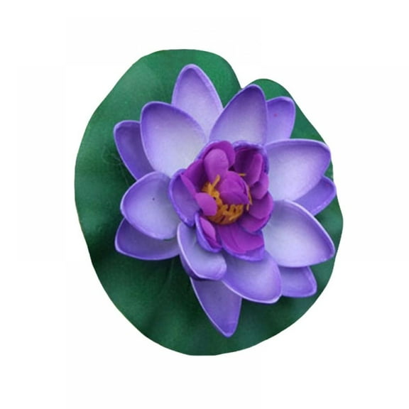 4 Inch Artificial Lotus Flowers Water Ponds Foam Lotus Fake Lily Pad Pool Home Pond Decoration Plants