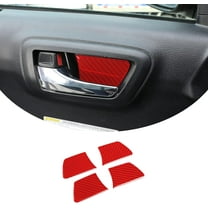 TINKI for Toyot@ Tacoma 2015 2016 2017 2018 2019 2020 2021 2022 Soft Carbon Fiber 3D Sticker Inner Handle Bowl Trim Interior Car Accessories