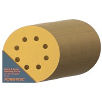 POWERTEC 200PK 5 Inch 8 Hole Hook and Loop Sanding Discs, 220 Grit, Sandpaper for Random Orbital Sanders, Air Sander, Pneumatic Sander, Auto Body Shop, 44022G-50-P4