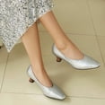 thumbnail image 4 of SACFOF Women's Kitten Heels Pumps - Pointed Toe Slip On Dress Shoes for Women, Comfortable Low Heel Work Shoes, 4 of 6