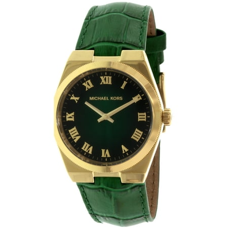 Michael Kors Women's Channing MK2356 Green Leather Quartz Fashion Watch