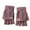 Purple, variant on Odeerbi Gloves For Boys Girls Winter Gloves Children Kids Adult Warm Knitted Convertible Flip Top Fingerless Mittens