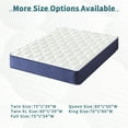 thumbnail image 2 of BMMB 10" King Individual Coils Spring High Density Gel Memory Foam Hydrid Mattress Anti-Fire, 2 of 11