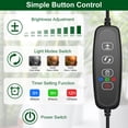 thumbnail image 4 of LED Grow Lights for Indoor Plants   Smart Full Spectrum USB Small Plant Lights with Auto On/Off Timer for Home Decoration  Height Adjustable  Warm White, 4 of 9