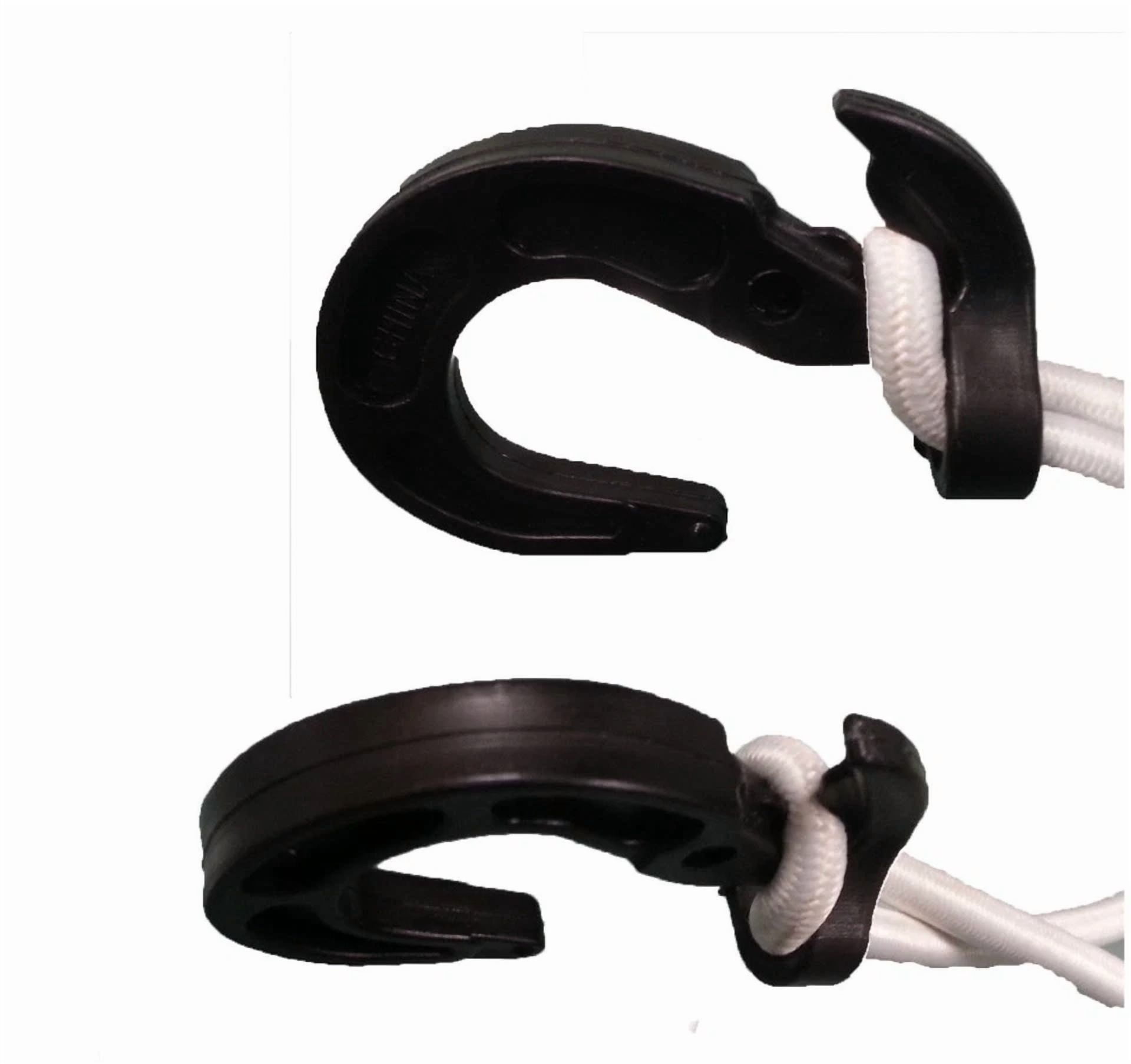 16X Bungee Cord Hooks Bungie Shock Cord Hook Tarp Straps Tarp 3/16 7/16 1/4 Diy
