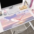 thumbnail image 2 of Alfombrilla de ratón con diseño de ballena para juegos, teclado de escritorio con bloqueo de borde, lavable, con paisaje novedoso, de gran tamaño, para mesa LIUWENJING unisex, 2 of 2