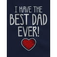 thumbnail image 2 of Tstars Boys Unisex Valentine's Day Love I Have the Best Dad Ever Gift for Father's Day Outfit Cute Gift Idea for Boy Infant Valentine's Baby Bodysuit, 2 of 7