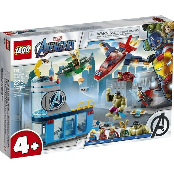Lego Marvel Avengers Wrath of Loki 76152 Building Toy with Marvel Avengers Minifigures and Tesseract; Great Gift for Kids Who Love Captain Marvel, Iron Man and Thor, New 2020 (223 Pieces)