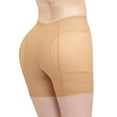 thumbnail image 2 of SWSMCLT Women's Butt Lifter Shapewear Shorts Padded Mesh Boyshorts Tummy Control Dip Lifting Underwear Seamless Thigh Slimmer Hip Enhancer Body Shaper Panties Nude Large, 2 of 3