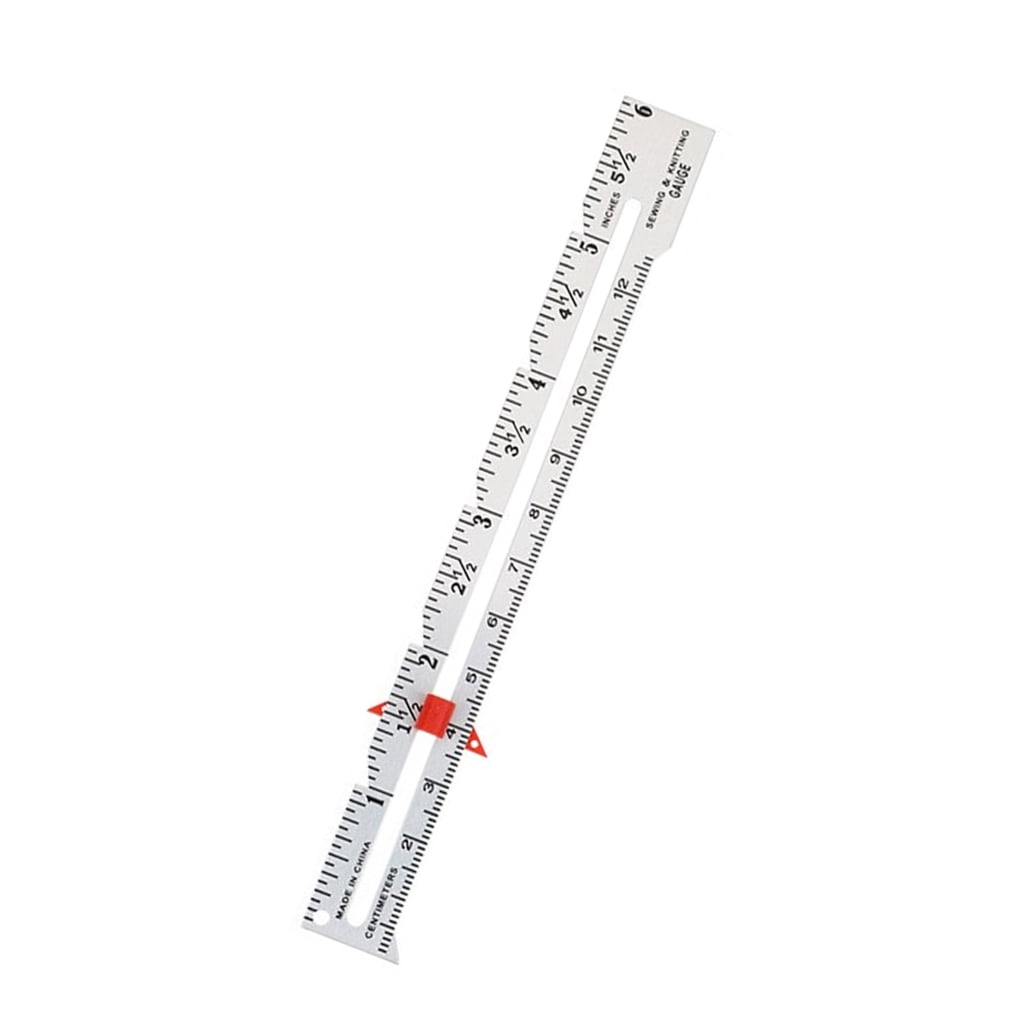 YPBEW 6 Inch Stainless Steel Pocket Ruler - Dual Side Inch (1/32) & Metric (mm) Graduations, T-Square Design - View #8