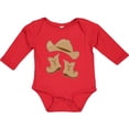 thumbnail image 3 of Inktastic Western Style Boy Boots Boys or Girls Long Sleeve Baby Bodysuit, 3 of 5