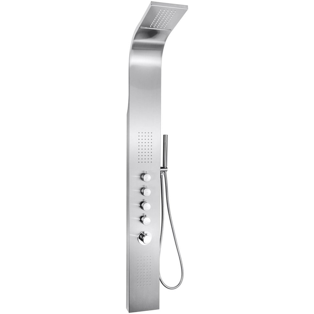 AKDY 63" Thermostatic Rainfall Waterfall Shower Panel Tower System with