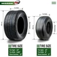 thumbnail image 5 of Set 4 WANDA Zero-Turn Lawn Mower Turf Tires 13x5-6 Front & 23x9.5-12 Rear /4PR -13080/13047, 5 of 7