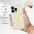 thumbnail image 5 of for iPhone 14 Pro Max Case Clear, Not Yellowing Phone Case for iPhone 14 Pro Max 2022 (6.7 Inch) with Slim Cover & Military Grade Protection Shockproof Bumper, Yellow Flower, 5 of 13