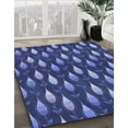 thumbnail image 2 of Ahgly Company Indoor Square Patterned Light Slate Blue Area Rugs, 7' Square, 2 of 6