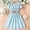 Blue, variant on Dress for Girls Casual Birthday Dress for Girls Kids Girls Fancy Dress 9-10 Years