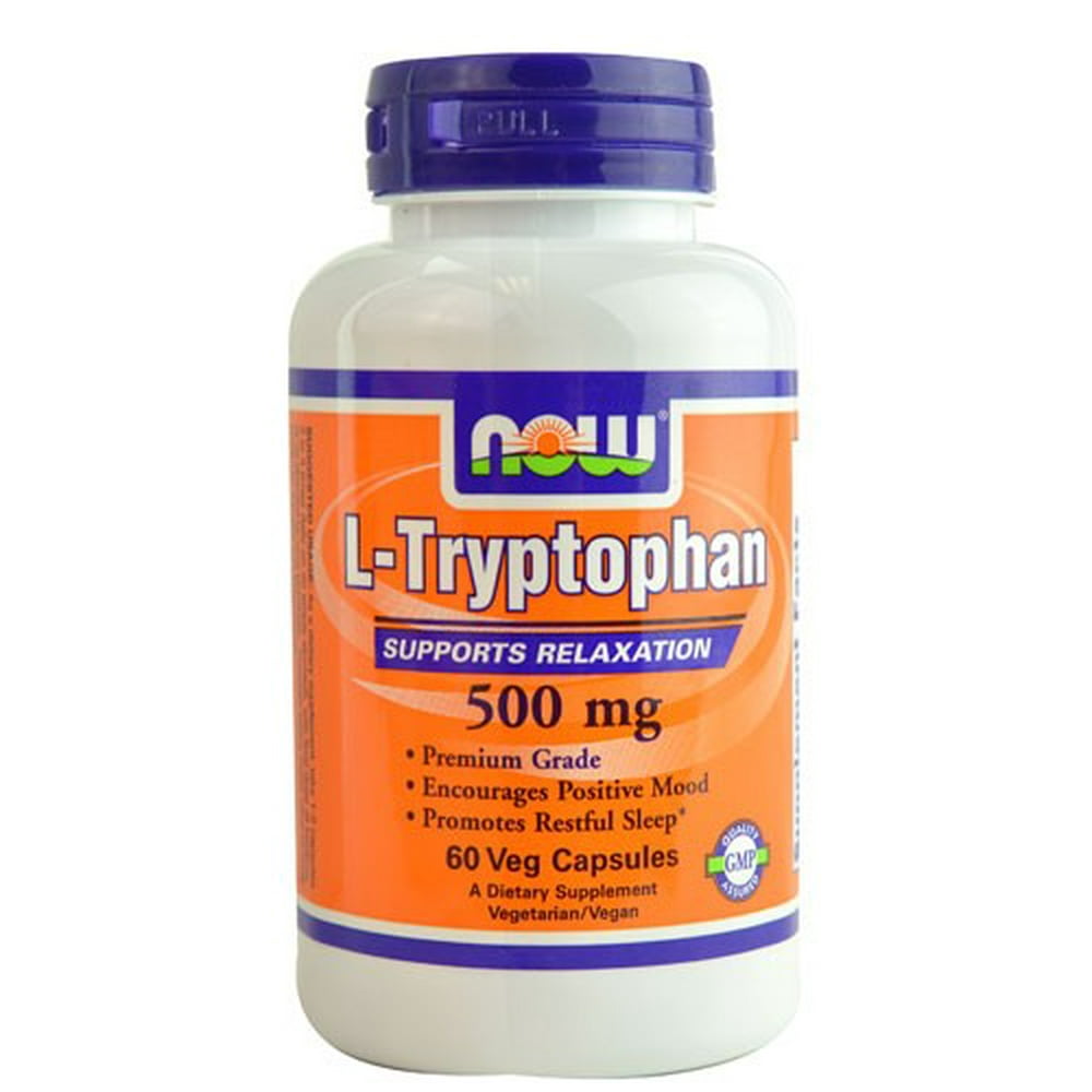 NOW Foods LTryptophan Relaxation Support, 500mg, 60 Ct