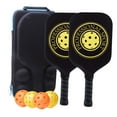 thumbnail image 1 of s Set of 2 Racquets with Bag Nonslip Grip Lightweight Carbon Fiber Pickleball Rackets for Men Women Advanced Style B, 1 of 8
