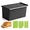 Black-8.3inch, variant on Beige 13inch Pullman Loaf Pan with Lid for Homemade Bread and Sandwiches