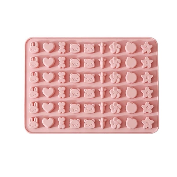 Molde de silicona para animales pequeños Molde de fruta creativa casera de bricolaje Molde de silicona para galletas de chocolate de caramelo qq