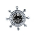 thumbnail image 4 of 2PCS Collar Brooch Stylish Rhinestone Rudder Collar Pin Brooch Pin Jewelry Brooch for Men Women, 4 of 7