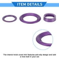 thumbnail image 5 of Unique Bargains AC  Engine Start Speaker Knob Cover Interior Trim for Honda Civic 16-21 Aluminum Alloy Rose Purple 5 Pcs, 5 of 7