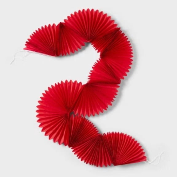 Red Fan Garland