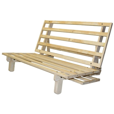 - Lounger All Wood Sit, Lounge, or Sleep Futon Frame, Queen-size