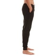 thumbnail image 2 of At The Buzzer Mens Pajama Pant  Jersey Knit Sleep Pant (Black Jogger, XX-Large), 2 of 3