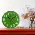 thumbnail image 2 of GZHJMY Green Color Wall Clock,Silent Non Ticking 10 Inch Battery Operated Round Wall Clocks for Kitchen,Home,Bedrooms,Office Decor, 2 of 6