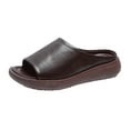 thumbnail image 2 of Sandales Rouges pour Femmes Talon Bas Été Nouveau Style à Porter à l'Extérieur Plates avec Sandales de Plage Rétro Gâteau Éponge Sandales et Pantoufles Décontractées Femme Plage Grande Taille Sandales de Plage pour Femmes 2023 en Liquidation, 2 of 9