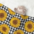 thumbnail image 2 of Pofeuu Sunflowers Print Puppy Blanket,Dog Blankets,Pet Blanket Cozy Cat Blankets for Indoor Cats, Fuzzy Pet Blanket for Kitten Doggy Dog Blankets-Large, 2 of 8