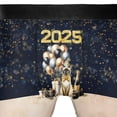 thumbnail image 4 of Happy New Year Siamese Welcome 2025 Balloon Firework Party All Over Print Boxer Briefs Underwear for Men Dad Cat Lover Kitten Owner Gifts - 01014, 4 of 6