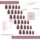 thumbnail image 4 of Press On Nails Glamnetic Merlot Matte Short, rojo almendra, 30 unidades, 4 of 6