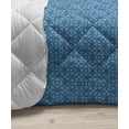 thumbnail image 3 of Blue Paisley Down Alternative Comforter, Folk Rhythmic Ethnic Style Flowers Leaves Pattern in Blue Tones, Microfiber Quilt for All Season, 5 Sizes, Pale Blue Multicolor, by Ambesonne, 3 of 3