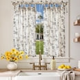 thumbnail image 1 of Cortinas Jinchan 66x91 cm Lino Floral para Cocina, 2 Paneles de Nivel, 1 of 9