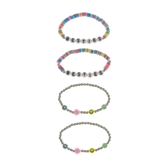 Wonder Nation Stretch & Colorful Friendship Bracelet, 4 Piece