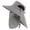 A-Light Gray104, variant on Yuanlong Unisex Bucket Wide Brim With Face Coverage Summer Solid Color Sun Hat Outdoor Hiking Minimalist Headwear