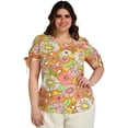 thumbnail image 1 of Blusa estampada Roman Fashion /Tallas Extras 1983 (Naranja) naranja 40 Roman Fashion BL-MIC-1983-NARANJA, 1 of 6