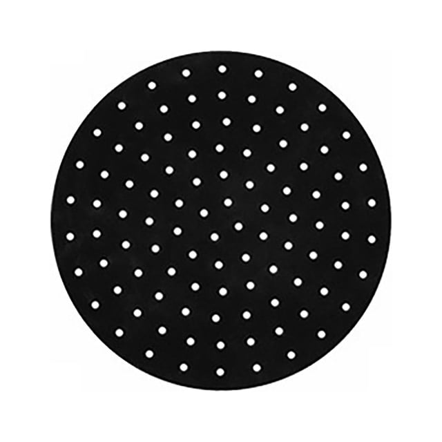 Tapis d'Isolation Rond Carré avec Trous Antiadhésif en Silicone de Qualité Alimentaire pour Friteuse à Air Chaud