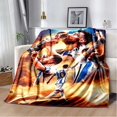 thumbnail image 1 of Manta de franela de fútbol superstar para adultos y niños, manta portátil para decoración de sofá y cama, regalo, l-leo, messi-i, 1 of 5
