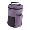 thumbnail image 2 of Bolsa de hombro para tejer, bolsa organizadora para tejer, bolso cilíndrico, bolsa portátil para guardar hilo, bolsa de almacenamiento de lana para púrpura, 2 of 8