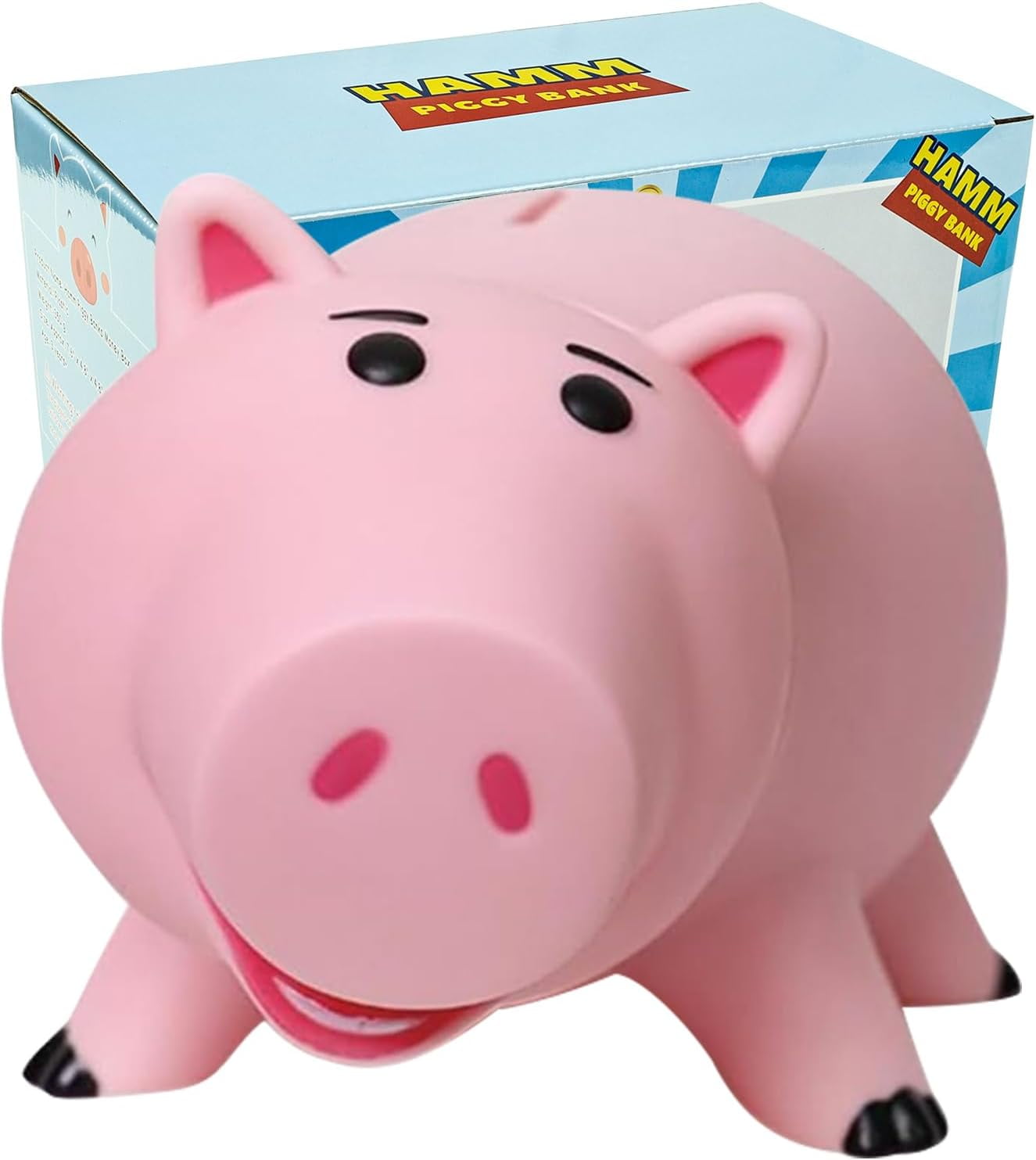 H&W Lovely Bear Piggy Bank - Pink Money Bank For Kids, First Coin Saver, Christmas Or Birthday Gift