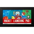 thumbnail image 2 of Retrorocket 14x9 Black Modern Framed Museum Art Print Titled - Rocket Launching Pad, 2 of 5