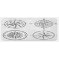thumbnail image 1 of Compass Kitchen Mat, Seafaring Design Windroses in Black and White Sailing Away Journey Themed, Plush Decorative Kitchen Mat with Non Slip Backing, 47" X 19", Black and White, by Ambesonne, 1 of 1