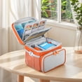 thumbnail image 5 of CARRFA Carrying Case Compatible with Yoto Player (3rd Generation), Card Holder Hold Up to 30 Cards, Travel Storage Bag for Bluetooth Audio Speaker & Headphone Accessories(Orange), 5 of 8
