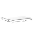 thumbnail image 5 of BizChair 30" x 60" Rectangular Table Top with White or Gray Reversible Laminate Top, 5 of 11