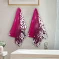 thumbnail image 4 of Dreamtimes Pink Christmas Snowflakes Hand Towels 2 PCS, Kitchen Towel Ultra Soft and Highly Absorbent,Decorative Fingertip Face Towel for Bathroom Hotel, 28.3"x 14.4", 4 of 6