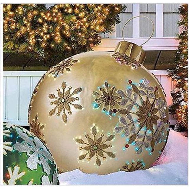Bola inflable de Navidad, superventas, Bola de adorno de Navidad de comercio exterior, inflable al aire libre